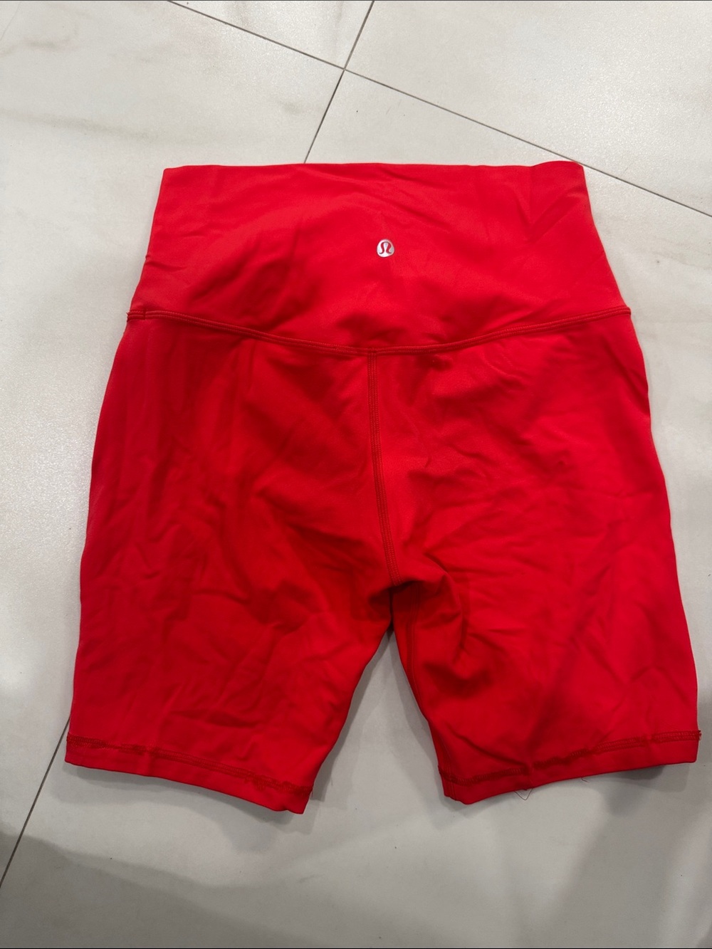 lululemon athletica Red High-Rise Bike Shorts